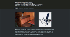 Desktop Screenshot of ambroseupholstery.com