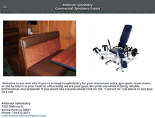 Tablet Screenshot of ambroseupholstery.com